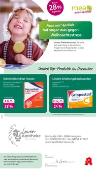 mea - meine apotheke Prospekt der KW 49 "Unsere Dezember-Angebote" Aktueller mea - meine apotheke Prospekt "Unsere Dezember-Angebote" Seite 1 von 4 Seiten