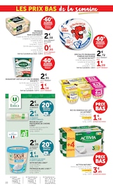 Fromage en promo dans le catalogue Super U à la page 22