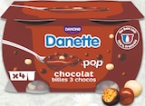 Crème au chocolat avec billes 3 chocos danette pop - DANONE en promo chez Intermarché Super Crème au chocolat avec billes 3 chocos danette pop - DANONE dans le catalogue Intermarché Super