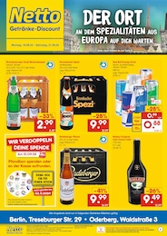 Netto Marken-Discount Prospekt für Berlin: "DER ORT AN DEM SPEZIALITÄTEN AUS EUROPA AUF DICH WARTEN.", 6 Seiten, 16.09.2024 - 21.09.2024