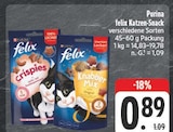 felix Katzen-Snack Crispies Angebote von Purina bei EDEKA Fürth für 0,89 €