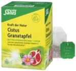 BIO CISTUS TEE SALBEI ODER GRANATAPFEL im Angebot bei VITALIA Reformhaus in Berlin BIO CISTUS TEE SALBEI ODER GRANATAPFEL Angebote von Salus bei VITALIA Reformhaus Berlin für 3,59 €