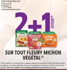 2+1 offert sur tout Fleury Michon Végétal - Fleury Michon en promo chez Intermarché Hyper 2+1 offert sur tout Fleury Michon Végétal - Fleury Michon dans le catalogue Intermarché Hyper