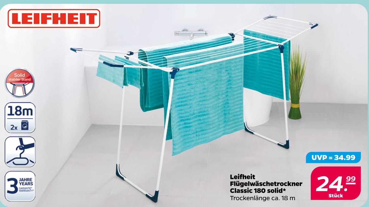 Flügelwäschetrockner Classic 180 solid