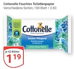 Feuchtes Toilettenpapier im Angebot bei GLOBUS in Erfurt Feuchtes Toilettenpapier Angebote von Cottonelle bei GLOBUS Erfurt für 1,19 €