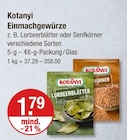 Einmachgewürze von Kotanyi für 1,79 € bei V-Markt im Angebot Einmachgewürze von Kotanyi im aktuellen V-Markt Prospekt