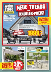 Gartenstühle im wohnstore Westermann Prospekt in Lippstadt Aktueller wohnstore Westermann Prospekt mit Gartenstühle, "AKTUELLE ANGEBOTE", Seite 1
