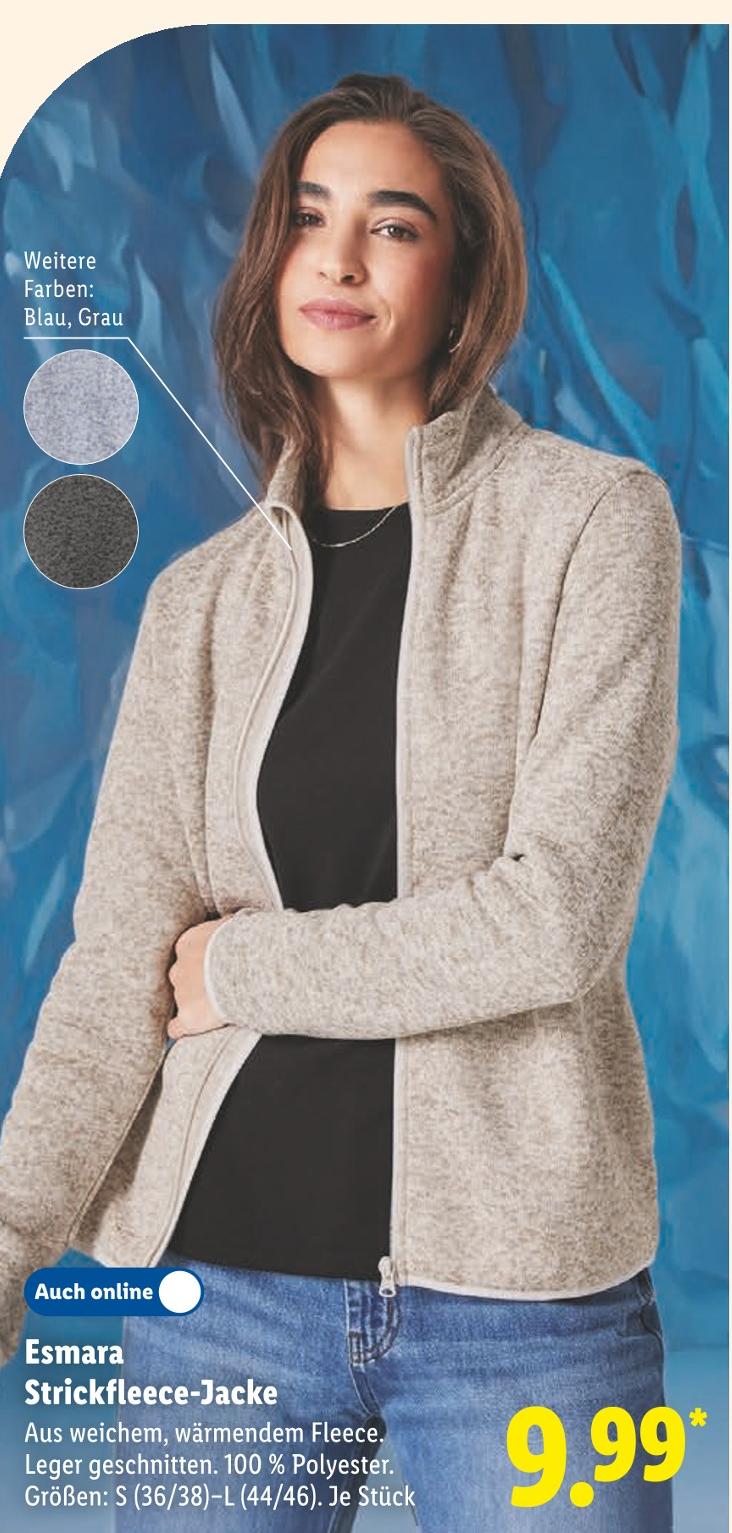 Strickfleece-Jacke