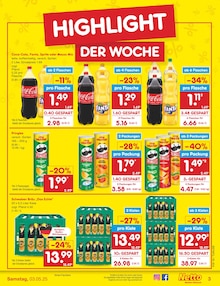 Coca Cola im Netto Marken-Discount Prospekt "Aktuelle Angebote" mit 44 Seiten (Sindelfingen)