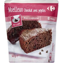 Carrefour Angers - Préparation gâteau moelleux chocolat avec pépites Promo Préparation gâteau moelleux chocolat avec pépites dans le catalogue Carrefour "Prix engagé : Carrefour, partenaire de votre budget" à Angers