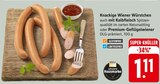 Knackige Wiener Würstchen oder Premium-Geflügelwiener Angebote von EDEKA bei EDEKA Pforzheim für 1,11 €