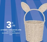 Le panier à oreilles de lapin en promo chez Stokomani Valence à 3,99 €