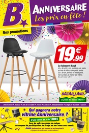 Catalogue Bazar & Déstockage Bazarland en cours à Chasnais et alentours, "ANNIVERSAIRE Les prix en fête !", 12 pages, 10/09/2025 - 28/09/2025