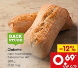 Aktuelles Ciabatta Angebot bei Netto Marken-Discount in Wuppertal ab 0,69 €