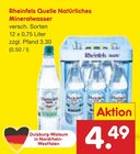 Natürliches Mineralwasser im Angebot bei Netto Marken-Discount in Essen Natürliches Mineralwasser Angebote von Rheinfels Quelle bei Netto Marken-Discount Essen für 4,49 €