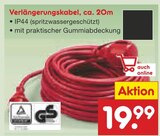 Verlängerungskabel Angebote bei Netto Marken-Discount Garbsen für 19,99 €