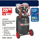 Compresseur d’air électrique 50l 230v - FACOM - Screwfix à Roubaix Compresseur d’air électrique 50l 230v - FACOM en promo chez Screwfix Roubaix à 259,99 €