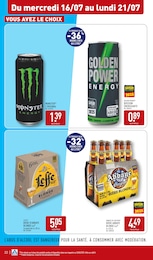 Prix et réduction Monster dans le prospectus Aldi en cours Offre Monster dans le catalogue Aldi du moment à la page 22
