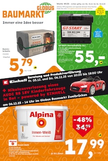 Aktueller Globus-Baumarkt Prospekt "Immer eine Idee besser" Seite 1 von 18 Seiten
