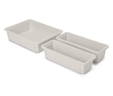 Tchibo im Supermarkt - 3 ausziehbare Schubladeneinsätze Angebot im Prospekt 3 ausziehbare Schubladeneinsätze bei Tchibo im Supermarkt im Prospekt "" für 9,99 €