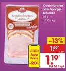 Krustenbraten oder Spargelschinken im Angebot bei Netto Marken-Discount in Dresden Krustenbraten oder Spargelschinken Angebote bei Netto Marken-Discount Dresden für 1,19 €