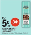 SPRAY INSTANTANÉ MAGIC RETOUCH - L'OREAL PARIS en promo chez E.Leclerc SPRAY INSTANTANÉ MAGIC RETOUCH - L'OREAL PARIS dans le catalogue E.Leclerc