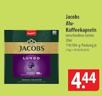 Alu-Kaffeekapseln Lungo Angebote von Jacobs bei famila Nordost Gifhorn für 4,44 €