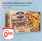 Mikrowellen-Pommes Angebote von Snack Master bei GLOBUS Bad Homburg für 0,99 €