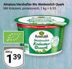 Aktuelles Herzhafter Bio Weidemilch Quark Angebot bei GLOBUS in Mannheim ab 1,39 €