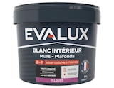 Peinture Blanche intérieure 2en1 sous couche intégrée Velours 10 L - Evalux en promo chez Brico Dépôt Vierzon à 50,90 €