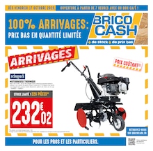 Catalogue Bricolage Brico Cash en cours à Yutz et alentours, 100% ARRIVAGES : PRIX BAS EN QUANTITÉ LIMITÉE, 4 pages, 17/10/2025 - 30/10/2025