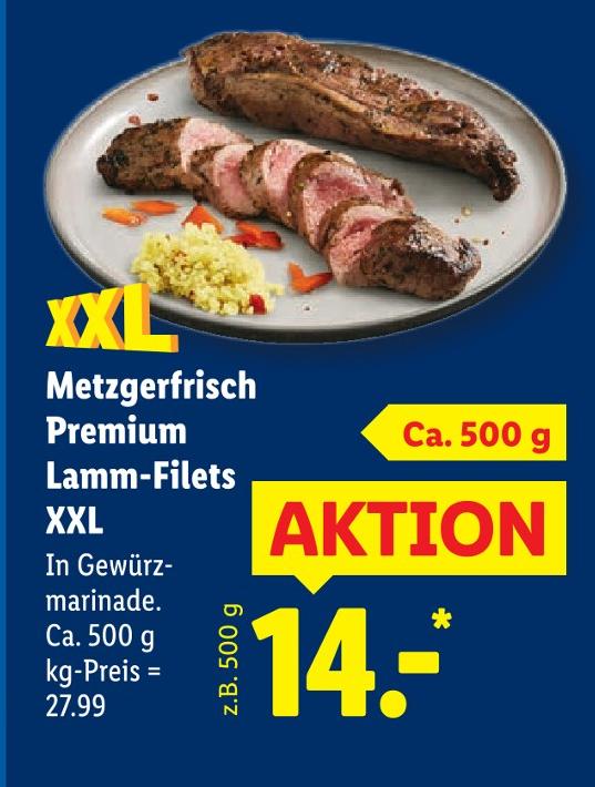 Metzgerfrisch Premium Lamm-Filets XXL