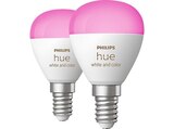 Hue White & Col. Amb. E14 Luster Doppelpack Smarte Glühbirne RGB im MediaMarkt Saturn Prospekt Hue White & Col. Amb. E14 Luster Doppelpack Smarte Glühbirne RGB von PHILIPS im aktuellen MediaMarkt Saturn Prospekt für 84,99 €