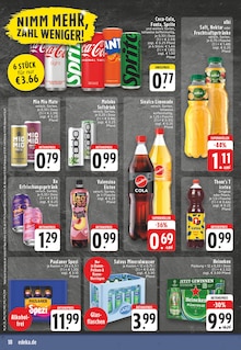 Coca Cola im aktuellen EDEKA Prospekt (Arnsberg) Coca Cola im EDEKA Prospekt "Aktuelle Angebote" mit 24 Seiten (Arnsberg)