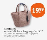 Korbtasche aus natürlichem Seegrasgeflecht im Angebot bei tegut in Ingolstadt Korbtasche aus natürlichem Seegrasgeflecht Angebote bei tegut Ingolstadt für 19,99 €