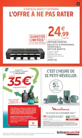 Promos Appareil Raclette dans le catalogue "Intermarché" de Intermarché Super Appareil Raclette en promo dans le catalogue Intermarché Super à la page 43