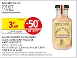 Sauce Burger du Boucher Délicieusement Relevée - Martin-Pouret dans le catalogue Intermarché Hyper
