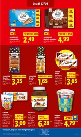 Promos Nutella dans le catalogue "La rentrée des économies" de Lidl Nutella en promo dans le catalogue Lidl à la page 17