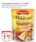Sauerkraut im Angebot bei GLOBUS in Krefeld Sauerkraut Angebote von Hengstenberg bei GLOBUS Krefeld für 1,49 €