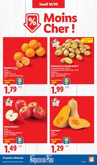 Promotion Tomate dans le prospectus Lidl, valable du 18/09/2025 au 24/09/2025 Promo Tomate dans le catalogue Lidl du moment à la page 3