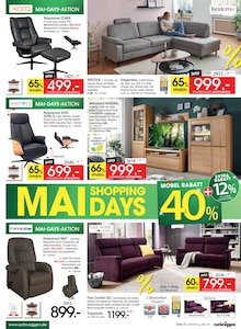 Relaxsessel im aktuellen ZurbrĂĽggen Prospekt (Herne) Relaxsessel im ZurbrĂĽggen Prospekt "MAI SHOPPING DAYS" mit 48 Seiten (Herne)