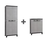 Lot de 2 armoires modulables basse et haute 65x37 cm rangement ajustable - Brico Dépôt à Lille Lot de 2 armoires modulables basse et haute 65x37 cm rangement ajustable en promo chez Brico Dépôt Lille à 69,90 €