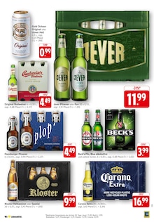 Bier im EDEKA Prospekt "Aktuelle Angebote" mit 36 Seiten (Göppingen)