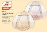 POP UP SPIELZELT VINTAGE Angebote von BIECO bei Müller Aachen für 29,99 €