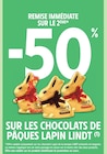 Intermarché Contact Paulhaguet - Promo -50% remise immédiate sur le 2ème sur les chocolats de pâques lapin Lindt Promo -50% remise immédiate sur le 2ème sur les chocolats de pâques lapin Lindt à dans le catalogue Intermarché Contact à Paulhaguet