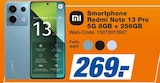 Aktuelles Smartphone Redmi Note 13 Pro 5G 8GB + 256GB Angebot bei expert in Regensburg ab 269,00 €