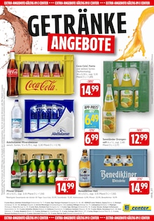 Coca Cola im E center Prospekt "Aktuelle Angebote" mit 55 Seiten (Stuttgart)