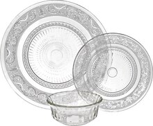 Service de table 18 pièces en verre classica - Géant Casino à Saint-Germain-en-Laye Service de table 18 pièces en verre classica en promo chez Géant Casino Saint-Germain-en-Laye à 17,50 €