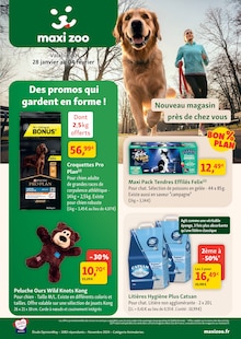 Catalogue Maxi Zoo de la semaine "Des promos qui gardent en forme !" avec 12 pages, valide du 28/01/2026 au 04/02/2026 pour Neufchâteau et alentours Prospectus Maxi Zoo de la semaine "Des promos qui gardent en forme !" avec 12 pages, valide du 28/01/2026 au 04/02/2026 pour Neufchâteau et alentours