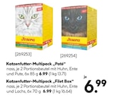 Katzenfutter-Multipack „Paté“ von Josera im aktuellen Hellweg Prospekt